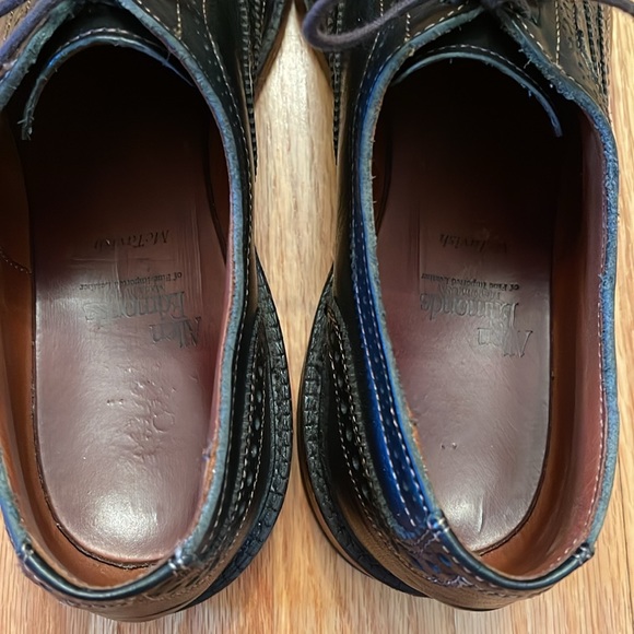 Allen Edmonds McTavish Wingtip Oxford Black Leather Dress Shoes - Picture 3 of 10